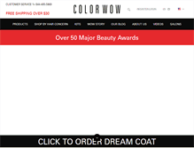 Tablet Screenshot of colorwowhair.com